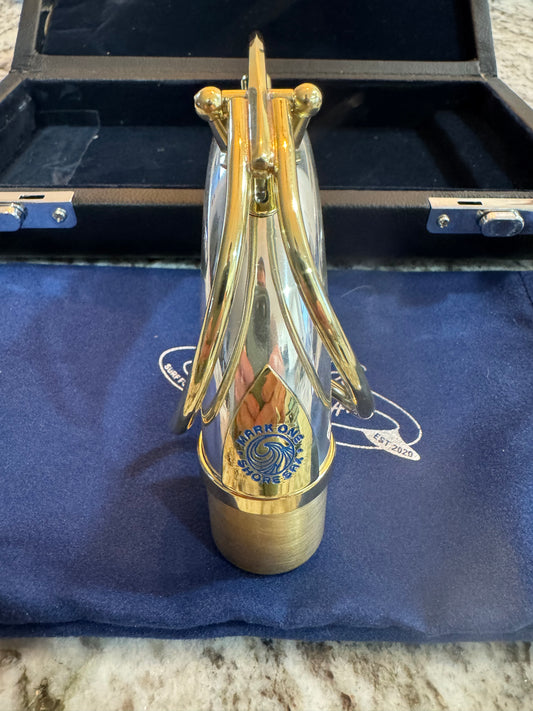 SHORE SAX Mark ONE Neck for Tenor Saxophone: Solid Silver (5 digit Sizing)