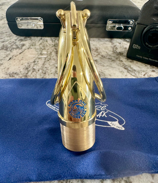 SHORE SAX Mark ONE Tenor Saxophone Neck: Bare Brass with Clear Coat (5 digit Sizing)