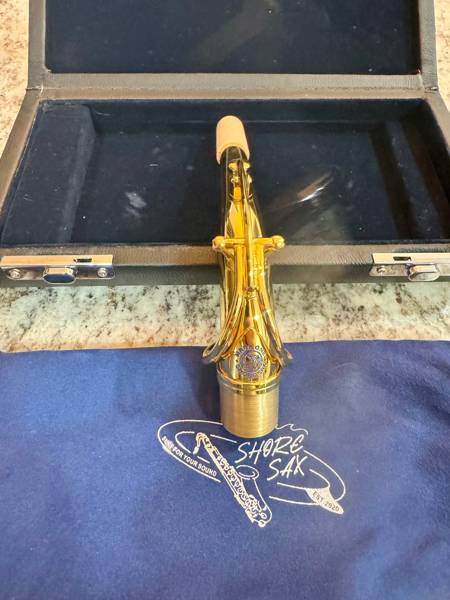 SHORE SAX Mark ONE Neck for Alto Saxophone: 24k Gold Plate