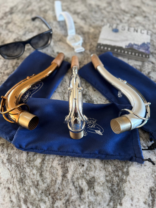 SHORE SAX Mark ONE Neck for Tenor Saxophones: Silver Plated Brass (5 digit Sizing)