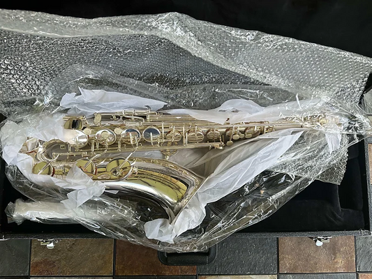 Monique SILVER PLATE Tenor Saxophone NOS!